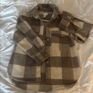 Plaid Button-Up jacket